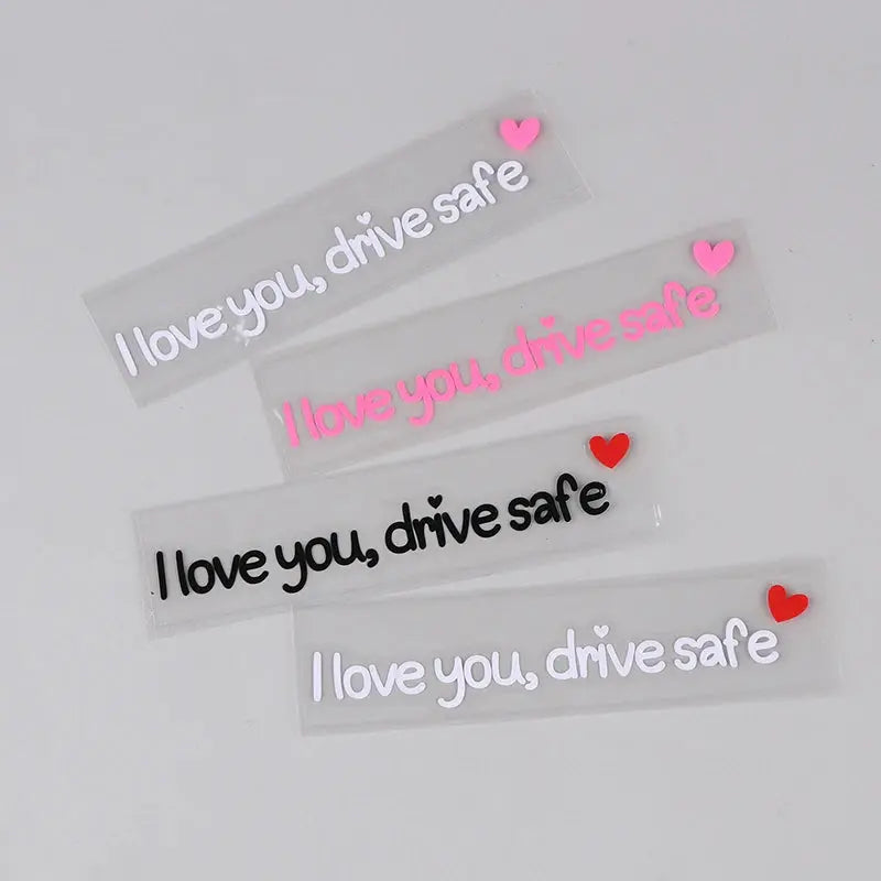 I Love You Drive Safe Sticker Dikiz Aynası Yazısı | Sticker Master - Sticker Master