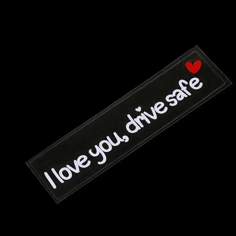I Love You Drive Safe Sticker Dikiz Aynası Yazısı | Sticker Master - Sticker Master