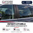 Infiniti Uyumlu Kapı Direği Sticker Seti