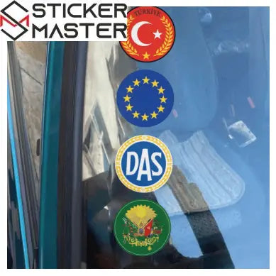 İçten Yapıştırma Etiket | Cam İçin Ters Baskılı Oto Çıkartma - Sticker Master