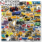 İnşaat Araçları Sticker (60 Adet) | Kamyon & Kepçe | Sticker Master