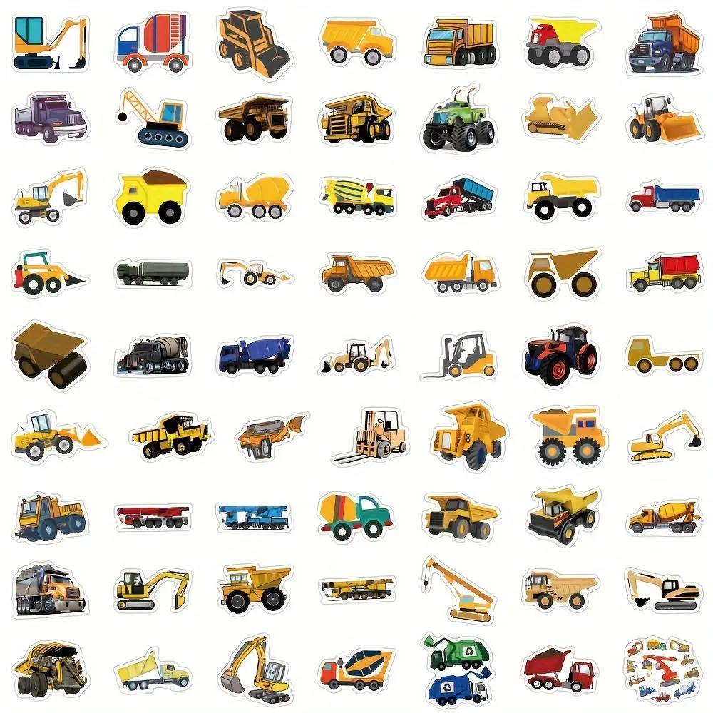 İnşaat Araçları Sticker Seti 60’lı | Sticker Master - Sticker Master