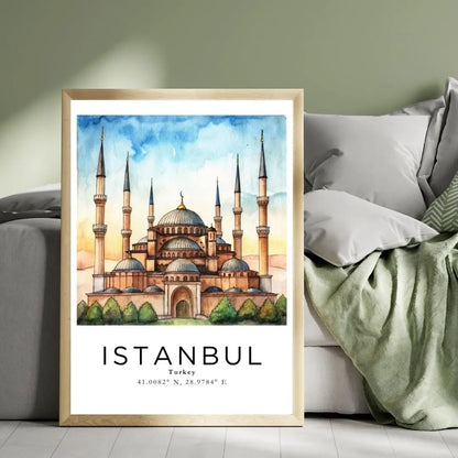 Sticker Master İstanbul Çerçeveli Poster Tablo | Tarih ve Estetiği Buluşturan Şık Dekorasyon