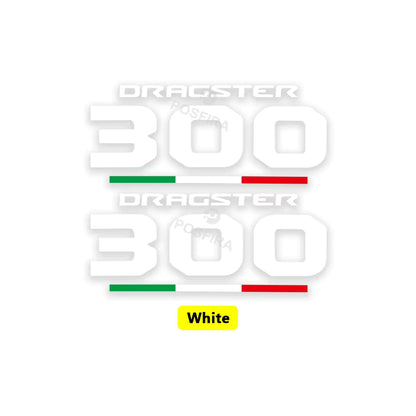Italjet Dragster 300 Sticker | Kuyruk ve Sele Altı Logosu (15 cm) Sticker Master