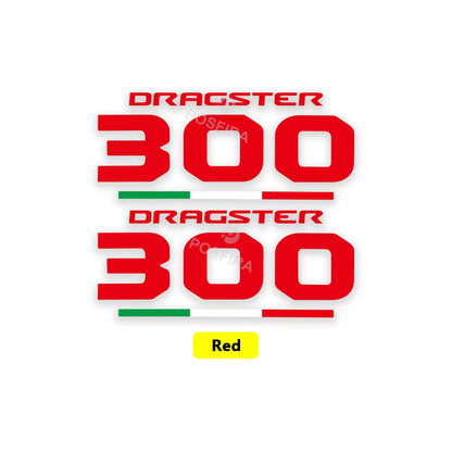Italjet Dragster 300 Sticker | Kuyruk ve Sele Altı Logosu (15 cm) Sticker Master