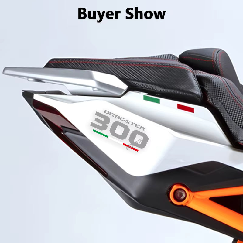 Italjet Dragster 300 Sticker | Kuyruk ve Sele Altı Logosu (15 cm) Sticker Master