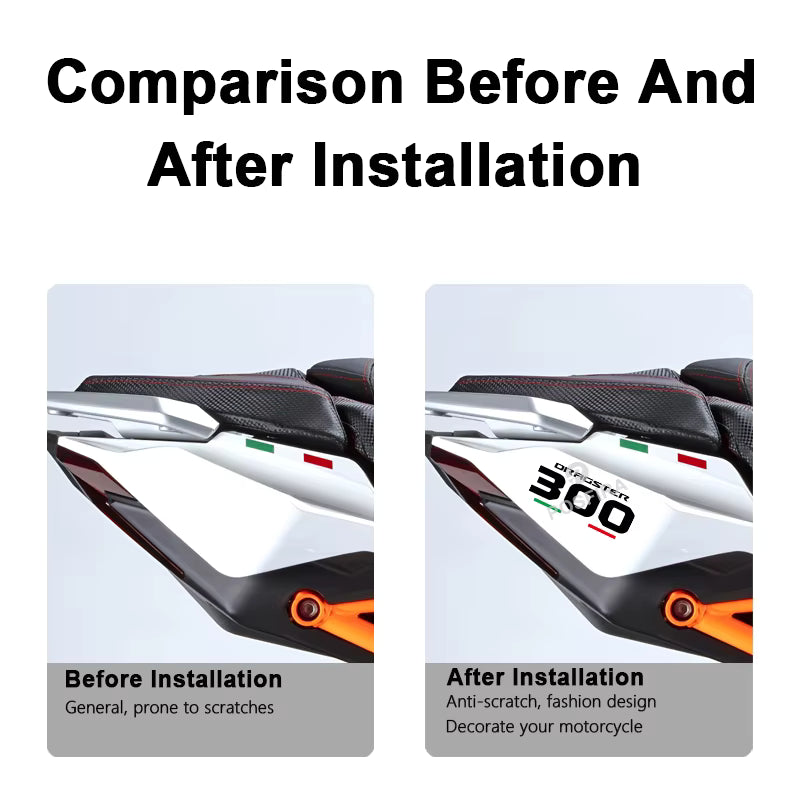 Italjet Dragster 300 Sticker | Kuyruk ve Sele Altı Logosu (15 cm) Sticker Master