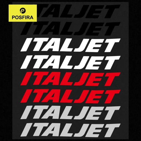 Italjet Dragster Sticker | 16 cm Logo (50cc - 300cc Uyumlu) Sticker Master