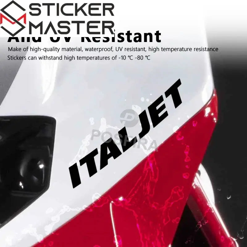 Italjet Dragster Sticker | 16 cm Logo (50cc - 300cc Uyumlu) Sticker Master