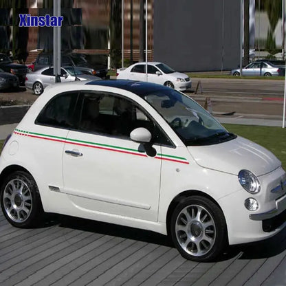 İtalyan Bayrağı Araba Sticker Şerit Seti Fiat 500 Uyumlu | Sticker Master - Sticker Master