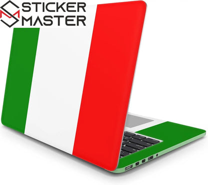 Sticker Master italian Flag Evrensel Sticker Dizüstü Bilgisayar Vinil Sticker Decal 12" 13" 13.3" 14" 15" 15.4" 15.6 inç Dizüstü Bilgisayar Çıkartma Koruyucu Macbook Asus Acer Hp Lenovo Huawei Dell İçin - Sticker Master
