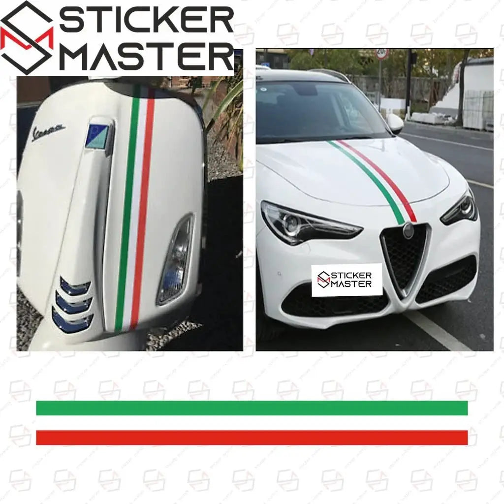 Sticker Master İtalyan Şerit Etiket Çıkartma Oto Motor Araba Ayna 7x70 Cm
