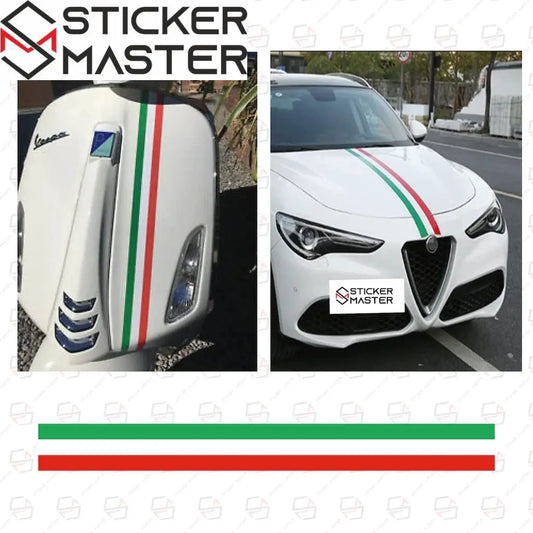 Sticker Master İtalyan Şerit Etiket Çıkartma Oto Motor Araba Ayna 7x70 Cm