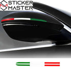 İtalyan Bayrağı Sticker Ayna Şerit Seti | Sticker Master
