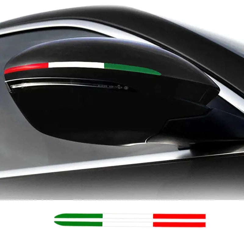 İtalyan Bayrağı Sticker Ayna Şerit Seti | Sticker Master - Sticker Master