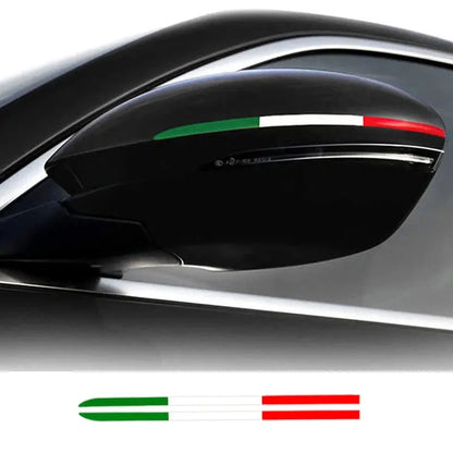 İtalyan Bayrağı Sticker Ayna Şerit Seti | Sticker Master - Sticker Master