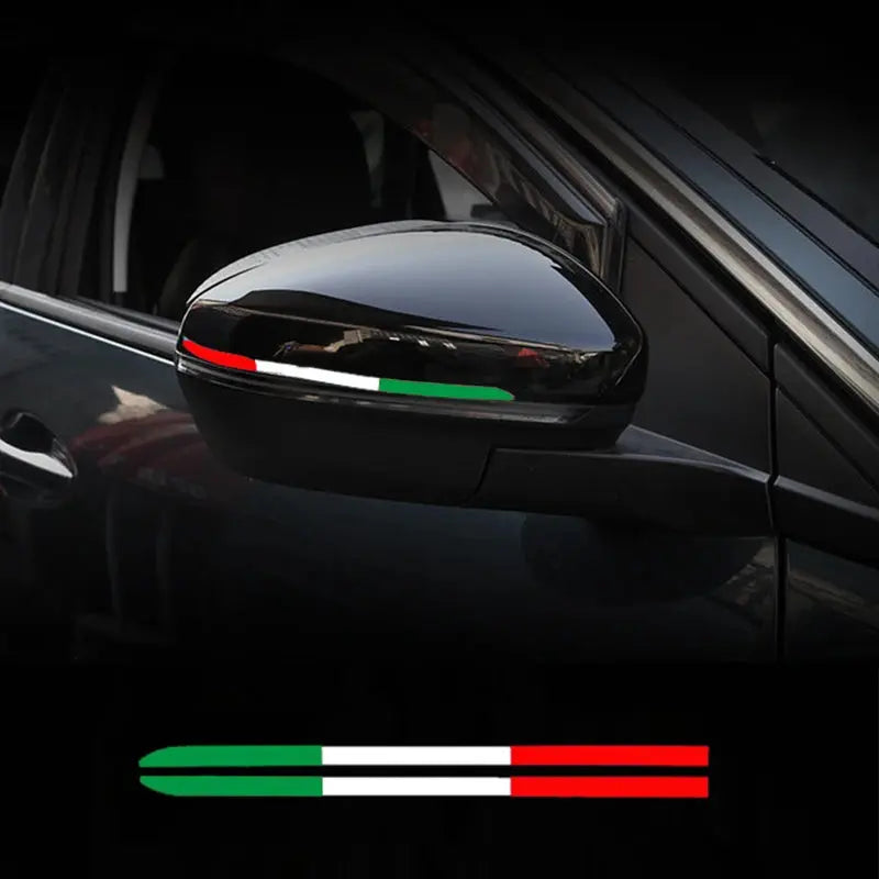 İtalyan Bayrağı Sticker Ayna Şerit Seti | Sticker Master - Sticker Master