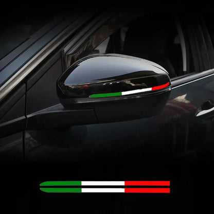 İtalyan Bayrağı Sticker Ayna Şerit Seti | Sticker Master - Sticker Master