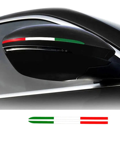 İtalyan Bayrağı Sticker Ayna Şerit Seti | Sticker Master - Sticker Master