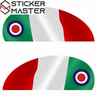 İtalyan Bayrağı Vespa Sticker Yan Kaporta Seti | Sticker Master