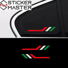 İtalyan Şerit Sticker | Sportif Araç Çıkartması (2 Adet) | Sticker Master