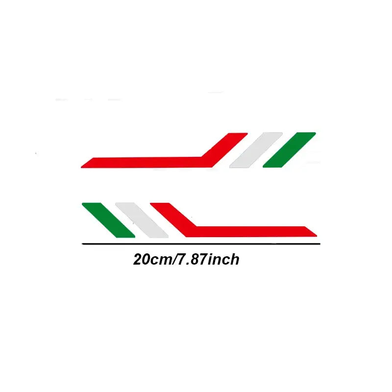 İtalyan Şerit Sticker | Sportif Araç Çıkartması (2 Adet) | Sticker Master - Sticker Master