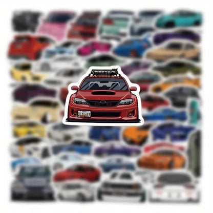 JDM Racing Araba Sticker Seti 50’li | Sticker Master - Sticker Master