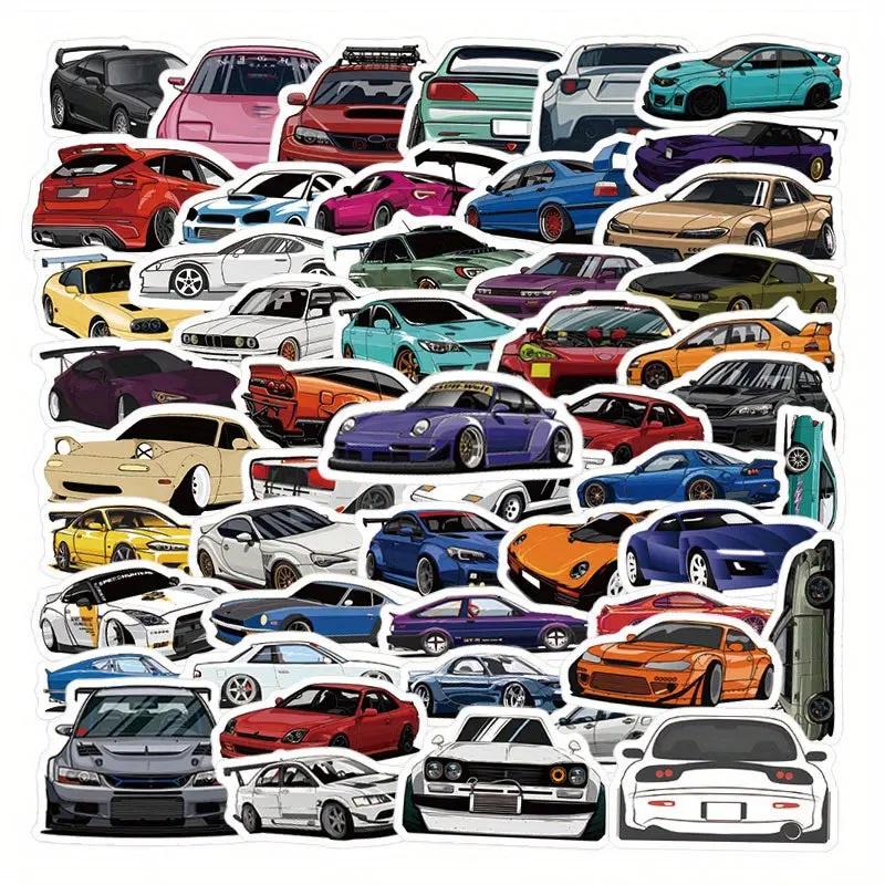 JDM Racing Araba Sticker Seti 50’li | Sticker Master - Sticker Master