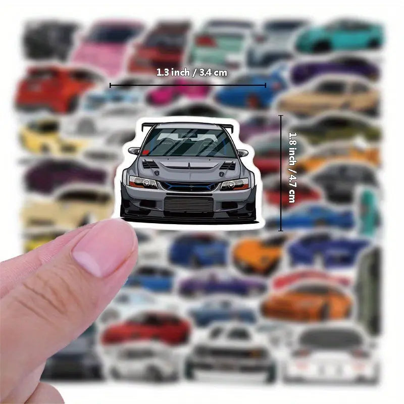 JDM Racing Araba Sticker Seti 50’li | Sticker Master - Sticker Master