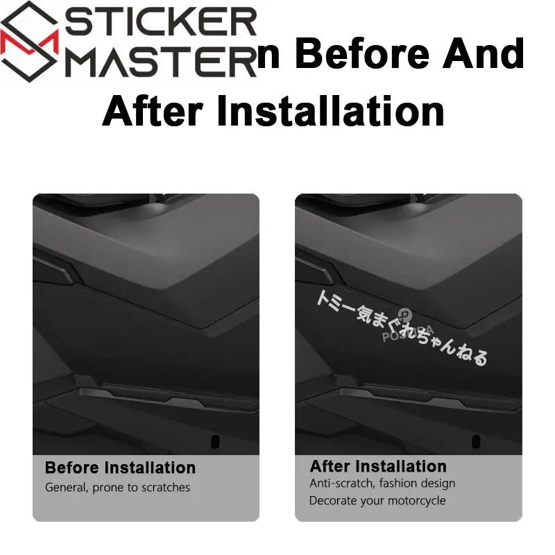 JDM Japon Tarzı Sticker Seti | Honda, Suzuki, Yamaha Uyumlu (Universal) - Sticker Master