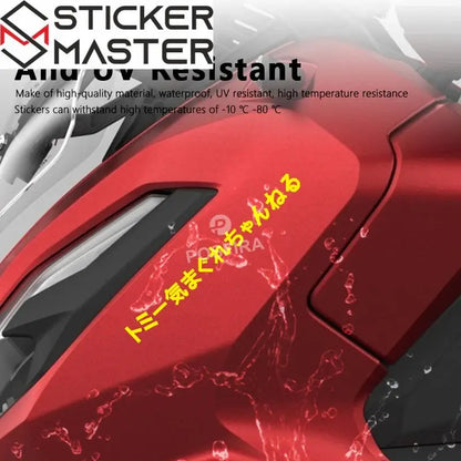 JDM Japon Tarzı Sticker Seti | Honda, Suzuki, Yamaha Uyumlu (Universal) - Sticker Master