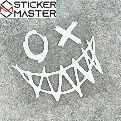 JDM Sticker | Şeytan Suratlı Çılgın Araba Decal (18x16 cm)