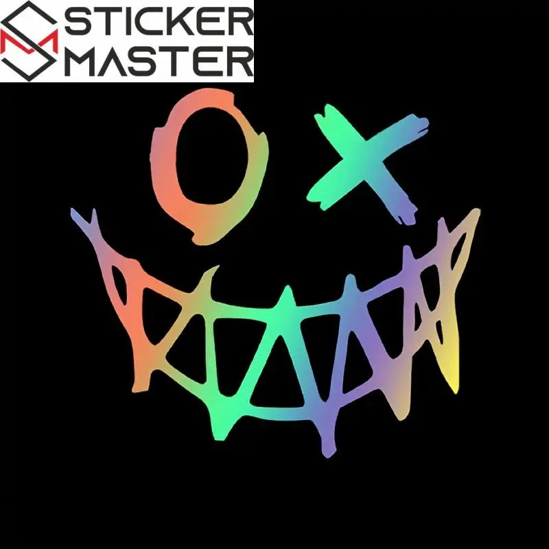 JDM Sticker | Şeytan Suratlı Çılgın Araba Decal (18x16 cm)