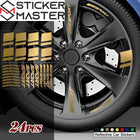 Jant Sticker Seti | 24 Parça Sport Şerit Dekal Paketi | Sticker Master
