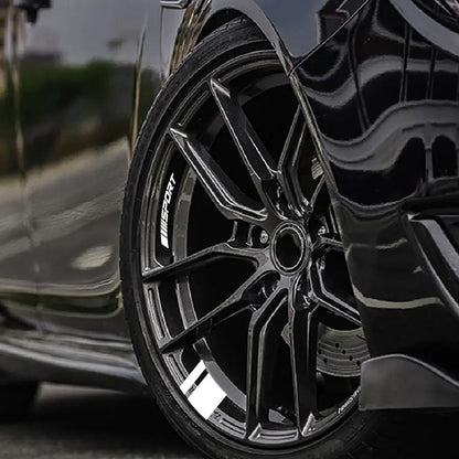 24 Parça Jant Çıkartma Seti Sport Şerit Sticker | Sticker Master - Sticker Master