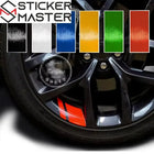 Jant Sticker Seti | Sportif Jant Göbeği Arası Şerit Decal (6 Adet)