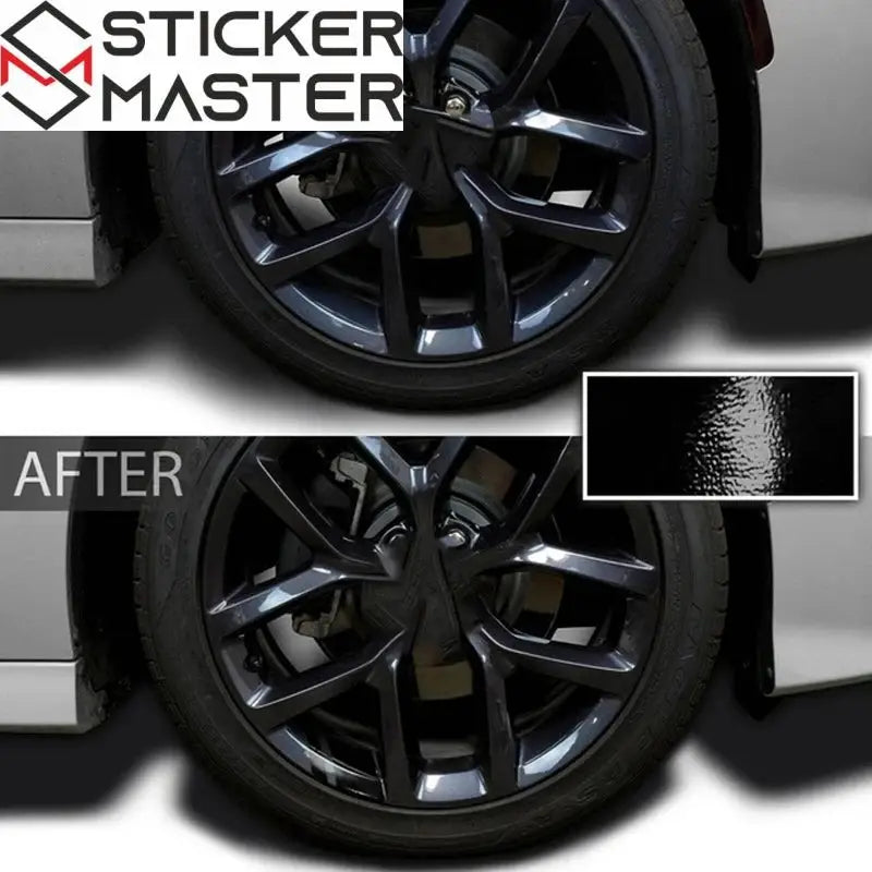 Jant Sticker Seti | Sportif Jant Göbeği Arası Şerit Decal (6 Adet) Sticker Master