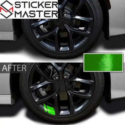 Jant Sticker Seti | Sportif Jant Göbeği Arası Şerit Decal (6 Adet) Sticker Master