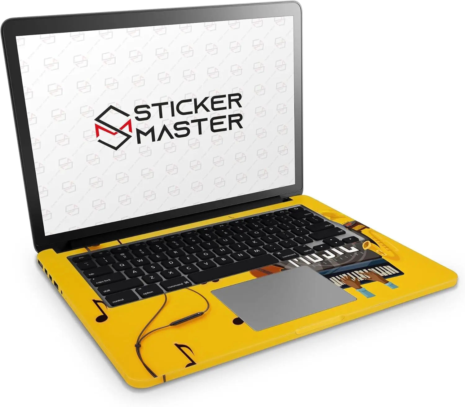 Sticker Master Jazz Music Evrensel Sticker Dizüstü Bilgisayar Vinil Sticker Decal 12" 13" 13.3" 14" 15" 15.4" 15.6 inç Dizüstü Bilgisayar Çıkartma Koruyucu Macbook Asus Acer Hp Lenovo Huawei Dell İçin - Sticker Master