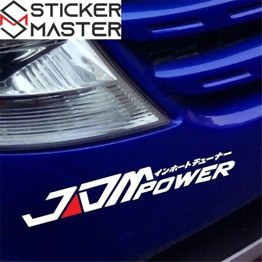 Sticker Master Jdm Power Sticker Motor, Kask, Laptop, Araba, Oto Araç İçin Dayanıklı Etiket Decal