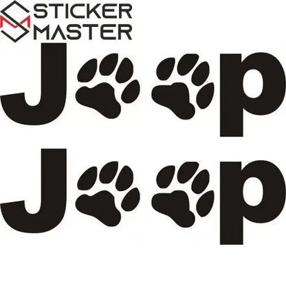 Sticker Master Jeep Pati Sticker Motor, Kask, Laptop, Araba, Oto Araç İçin Dayanıklı Etiket Decal