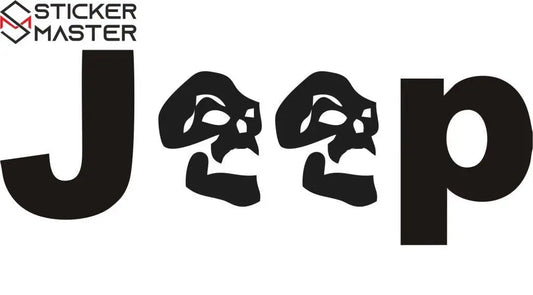 Sticker Master Jeep -33 Sticker Motor, Kask, Laptop, Araba, Oto Araç İçin Dayanıklı Etiket Decal