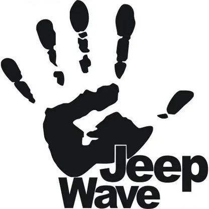 Sticker Master Jeep Wave Sticker Motor, Kask, Laptop, Araba, Oto Araç İçin Dayanıklı Etiket Decal