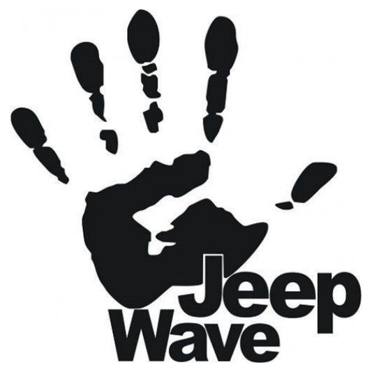 Sticker Master Jeep Wave Sticker Motor, Kask, Laptop, Araba, Oto Araç İçin Dayanıklı Etiket Decal