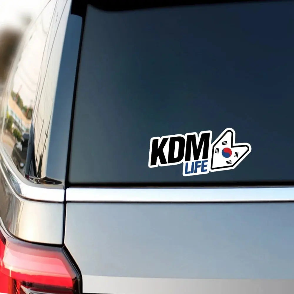 KDM Life Sticker Kore Bayraklı Araba Çıkartması | Sticker Master - Sticker Master