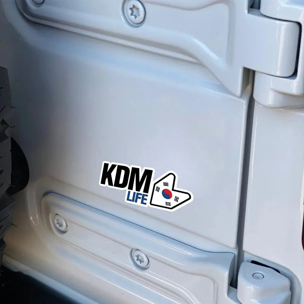 KDM Life Sticker Kore Bayraklı Araba Çıkartması | Sticker Master - Sticker Master