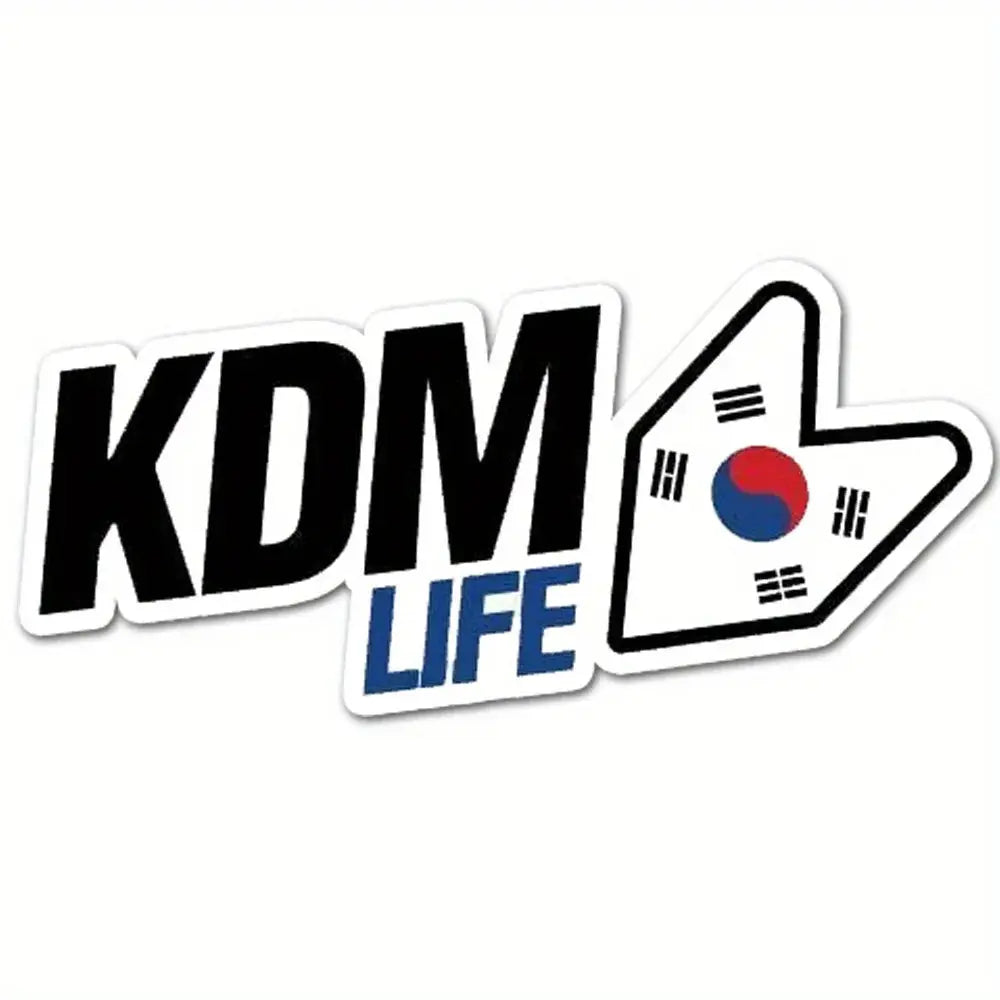 KDM Life Sticker Kore Bayraklı Araba Çıkartması | Sticker Master - Sticker Master