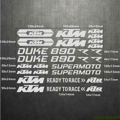 KTM Duke 890 Sticker Seti Su Geçirmez | Sticker Master Sticker Master