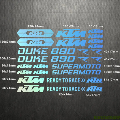 KTM Duke 890 Sticker Seti Su Geçirmez | Sticker Master Sticker Master