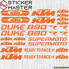 KTM Duke 890 Sticker Seti: Yarış Grafik Kiti | Sticker Master